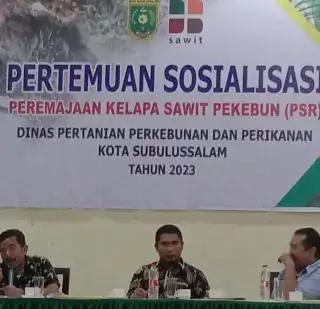 Dapat Target PSR 2.500 Hektar, Baru 900 Hektar yang Dapat Rekomtek di Subulussalam