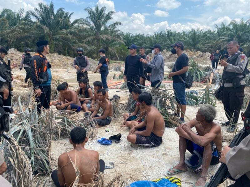 Penambang Emas Ilegal di Kuansing Digaruk Petugas