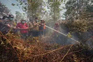 Polisi Selidiki Karhutla di Dumai, Petani Diperiksa