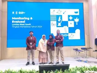 Kepada Juri Lomba Riset BPDPKS, Tim Mahasiswa ITSI Sodorkan Tantri